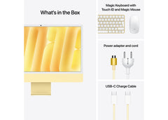 iMac 24-tum M4 10-Core /10-Core GPU/16GB/2TB/Magic Keyboard Touch ID/Nanostrukturglas/Gigabit Ethernet - Gul