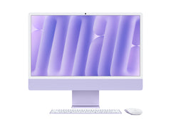 iMac 24-tum M4 10-Core /10-Core GPU/24GB/1TB/Magic Keyboard Touch IDNumerisk/Standardglas/Gigabit Ethernet - Lila