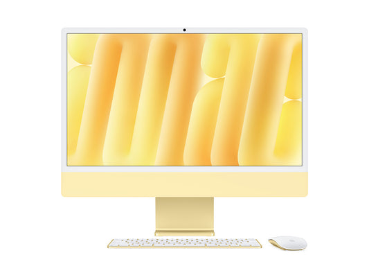 iMac 24-tum M4 10-Core /10-Core GPU/32GB/1TB/Magic Keyboard Touch IDNumerisk/Standardglas/Gigabit Ethernet - Gul