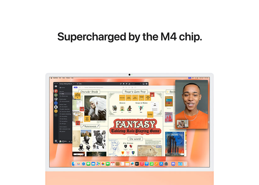 iMac 24-tum M4 8-Core / 8-Core GPU/16GB/512GB/Magic Keyboard/Standardglas/Gigabit Ethernet - Orange
