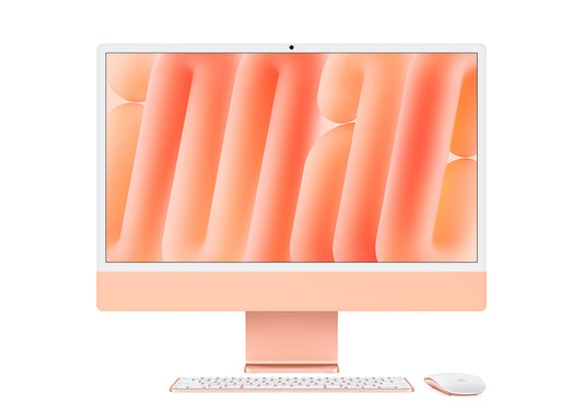 iMac 24-tum M4 8-Core / 8-Core GPU/24GB/1TB/Magic Keyboard Touch IDNumerisk/Standardglas/Gigabit Ethernet - Orange
