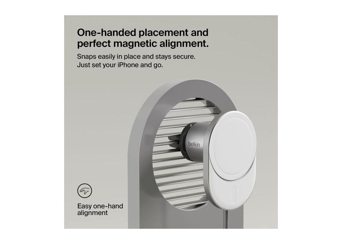 Belkin BoostCharge Pro Magnetisk Trådlös Billaddare med Qi2 15W