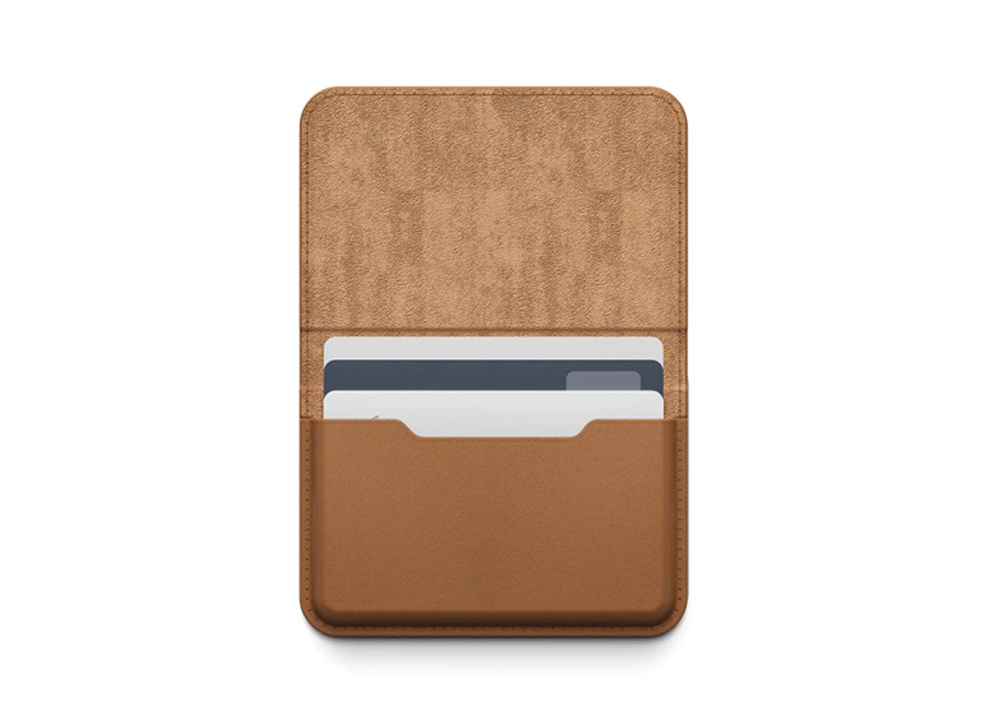 Elago Magnetic Leather Card Wallet - Brun
