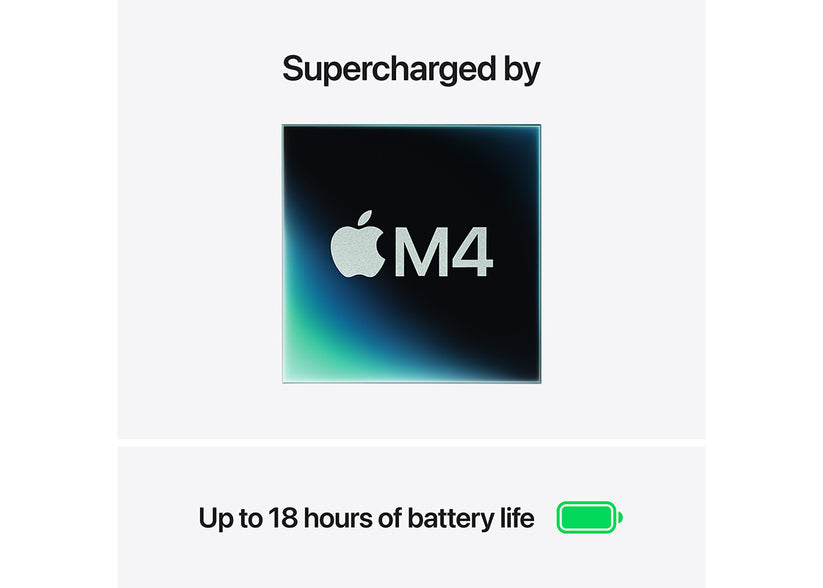 MacBook Air 13-tum M4 10-core CPU/10-core GPU/32GB/512GB SSD/70W - Midnatt