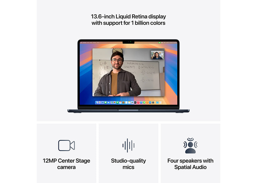 MacBook Air 13-tum M4 10-core CPU/10-core GPU/32GB/512GB SSD/70W - Midnatt