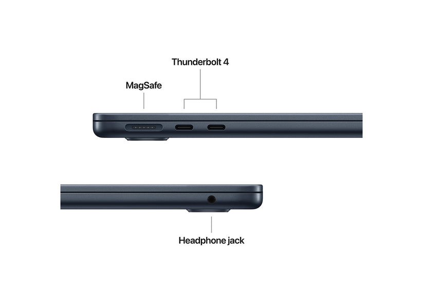MacBook Air 13-tum M4 10-core CPU/10-core GPU/32GB/512GB SSD/70W - Midnatt