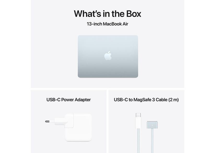 MacBook Air 13-tum M4 10-core CPU/8-core GPU/16GB/256GB SSD/70W - Himmelsblå