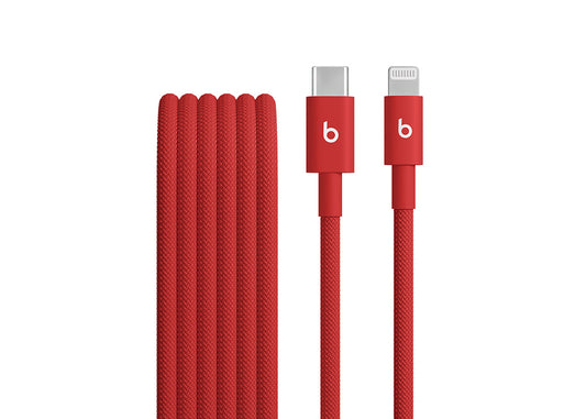 Beats USB‑C till Lightning-flätad kabel 1.5m - Rapid Red