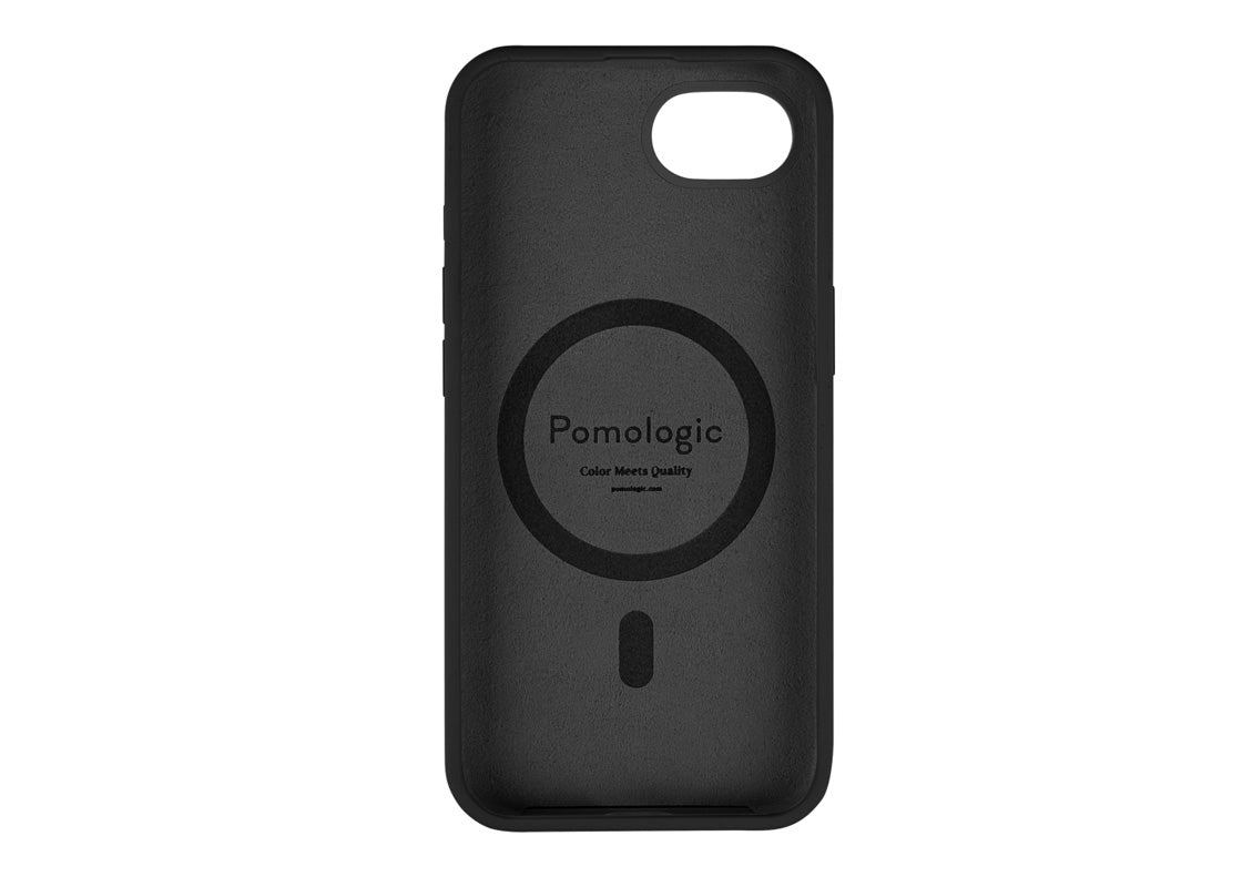 Pomologic CoverCase Silicone iPhone 16e Magsafe - Svart