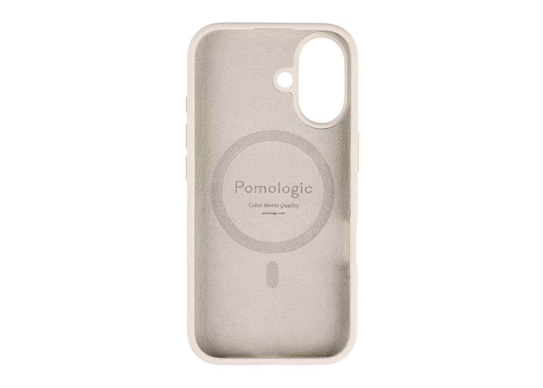 Pomologic CoverCase Silicone iPhone 16 Magsafe - Beige