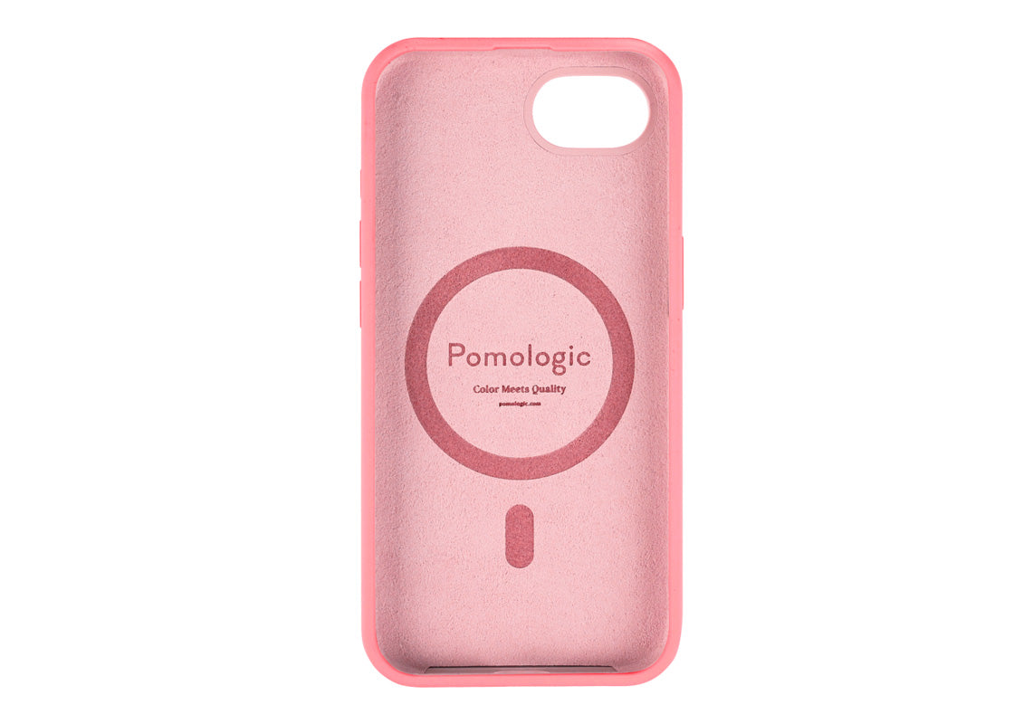 Pomologic CoverCase Silicone iPhone 16e / 17e Magsafe - Rosa