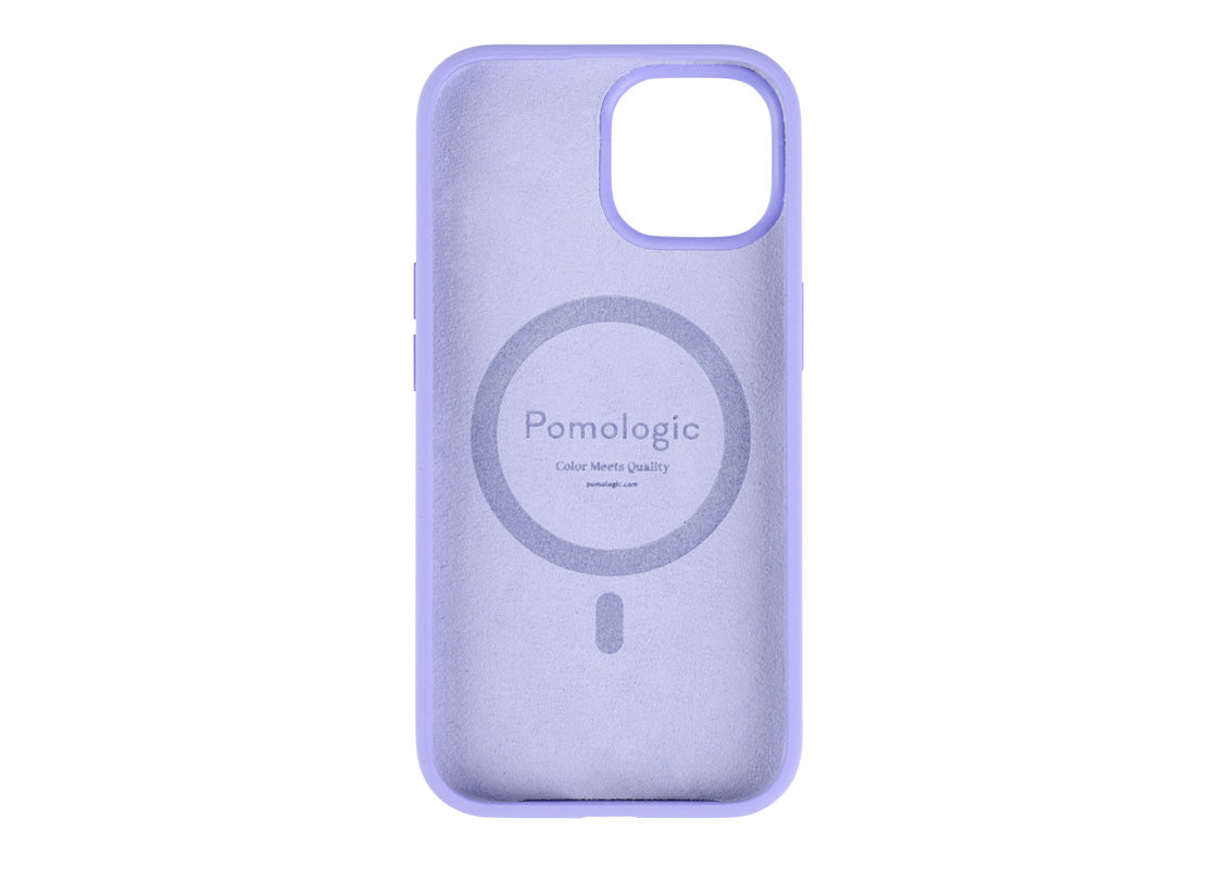 Pomologic CoverCase Silicone iPhone 15 Magsafe - Lila