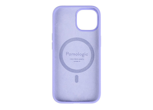 Pomologic CoverCase Silicone iPhone 15 Magsafe - Lila