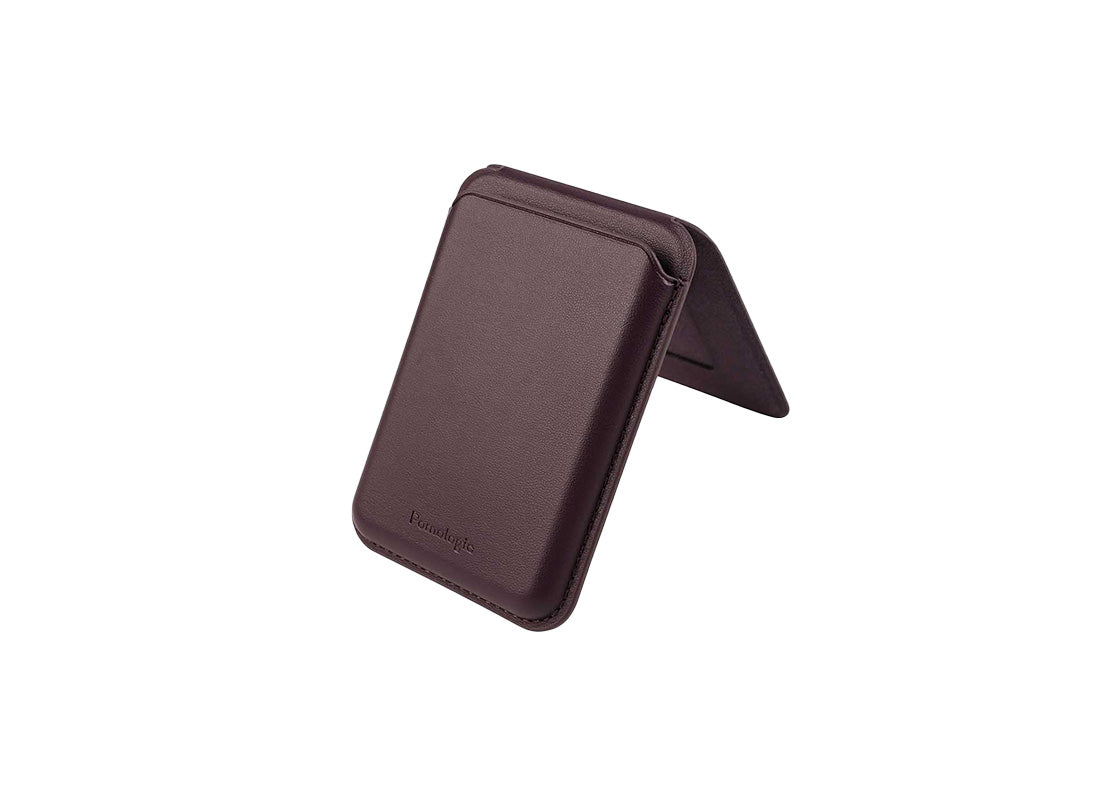 Pomologic Card Wallet Stand - Plommon