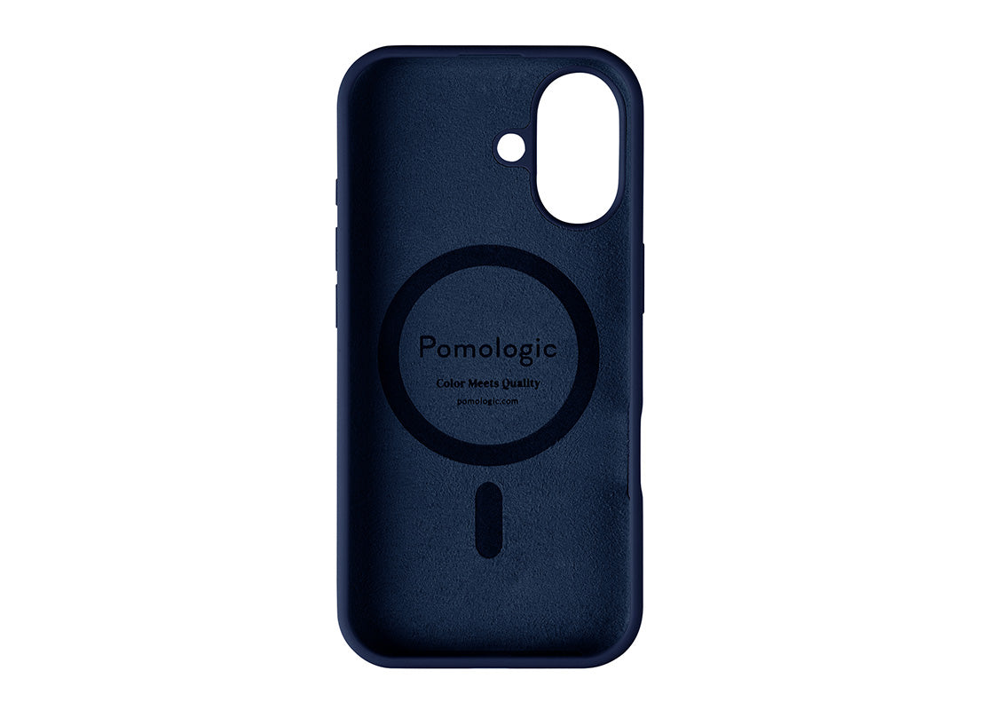 Pomologic CoverCase Silicone iPhone 17 Magsafe - Marinblå