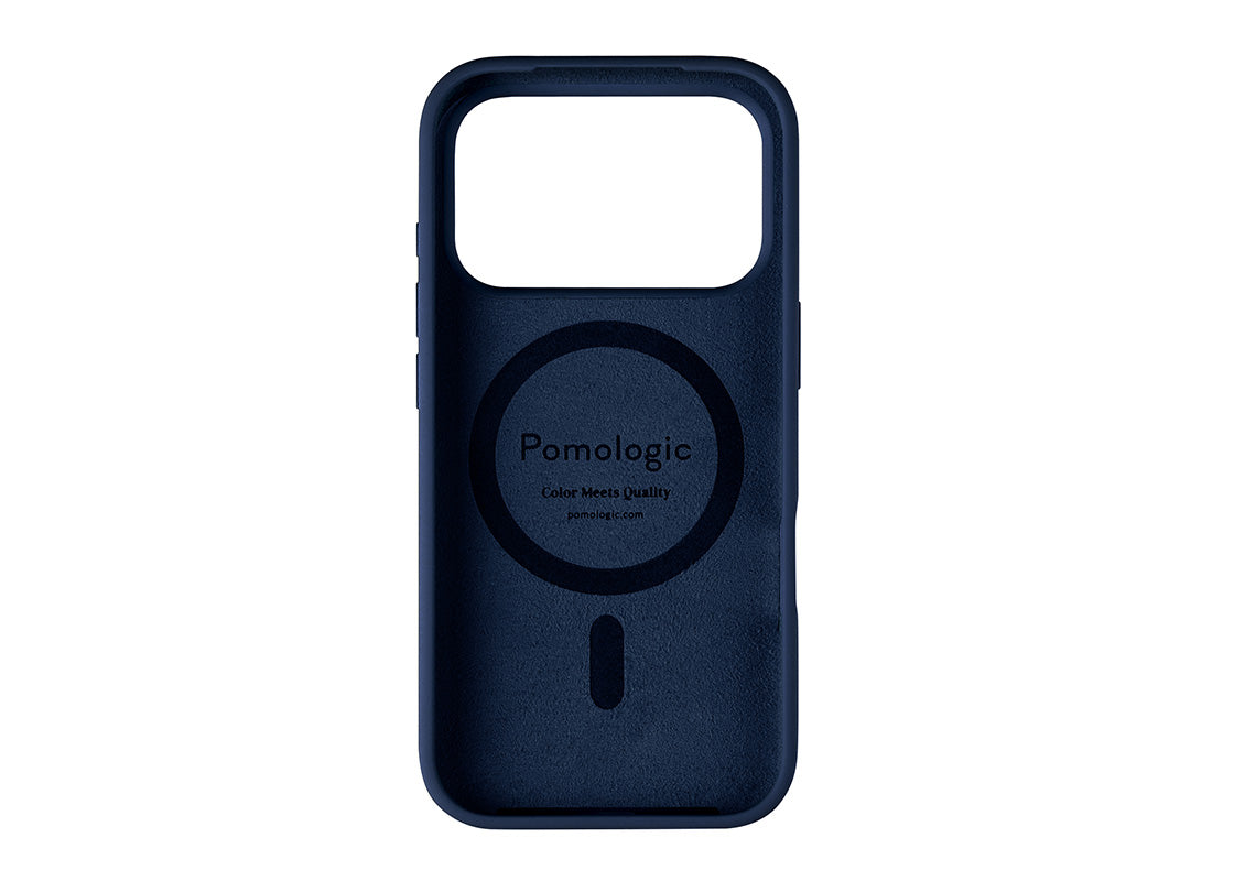 Pomologic CoverCase Silicone iPhone 17 Pro Magsafe - Marinblå