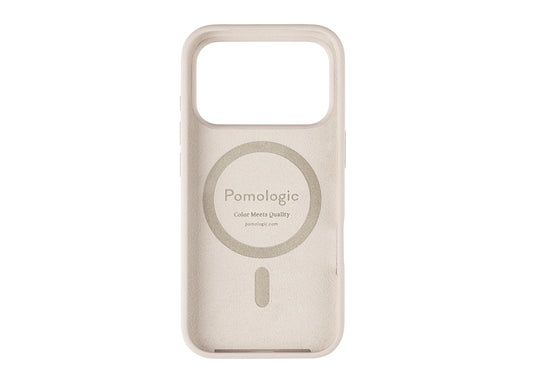 Pomologic CoverCase Silicone iPhone 17 Pro Max  Magsafe - Ivory