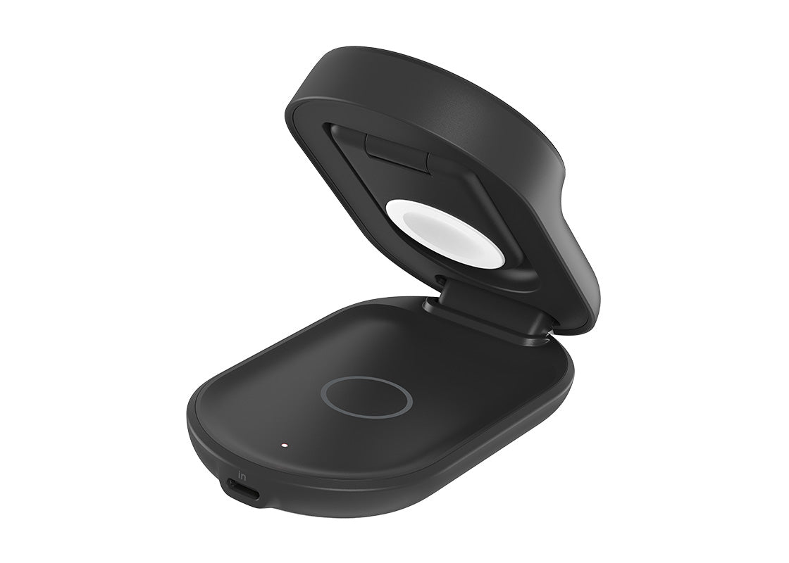 Belkin UltraCharge 3-in-1 Foldable Magnetic Charger with Qi2.2 25W - Svart