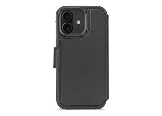 Decoded Leather Detachable Wallet for iPhone 17 - Svart