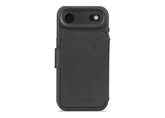 Decoded Leather Detachable Wallet for iPhone Air - Svart