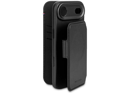 Decoded Leather Detachable Wallet for iPhone Air - Svart