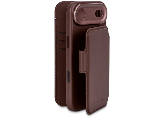 Decoded Leather Detachable Wallet for iPhone Air - Brun