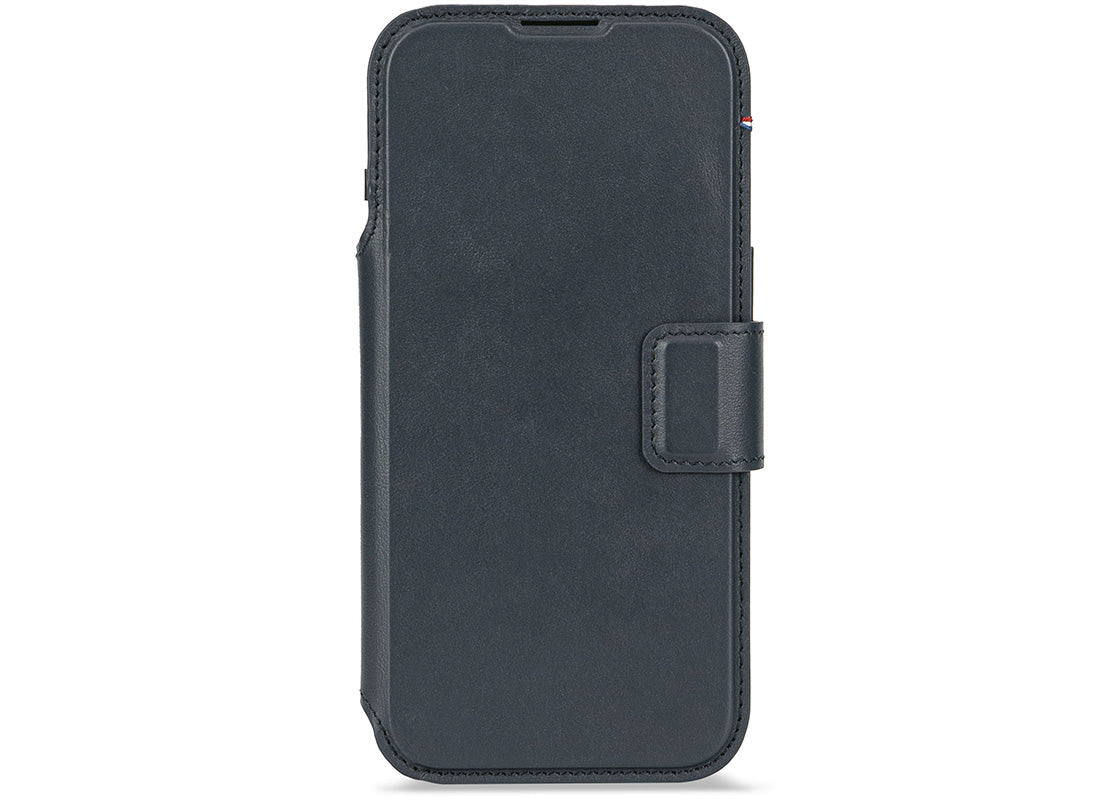 Decoded Leather Detachable Wallet for iPhone Air - Marinblå