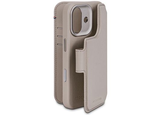 Decoded Leather Detachable Wallet for iPhone 17 - Beige