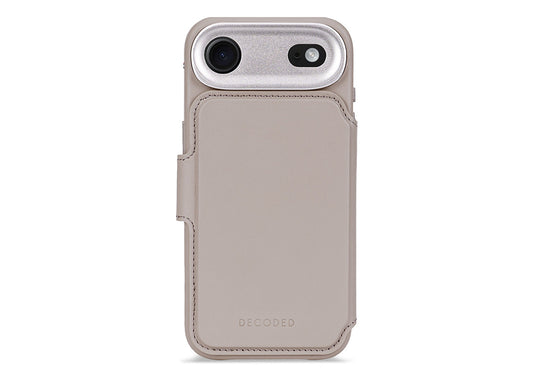 Decoded Leather Detachable Wallet for iPhone Air - Beige