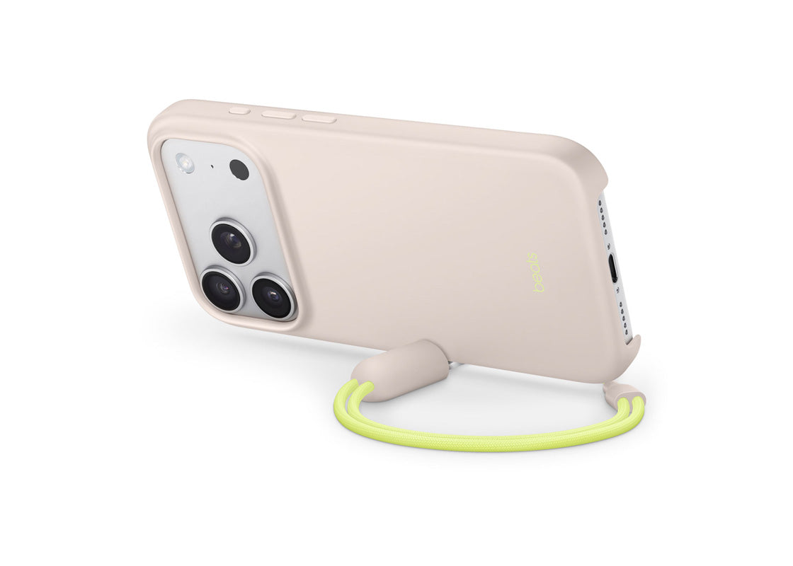 Beats Kickstand-skal med MagSafe och kamerareglage till iPhone 17 Pro – kalksten