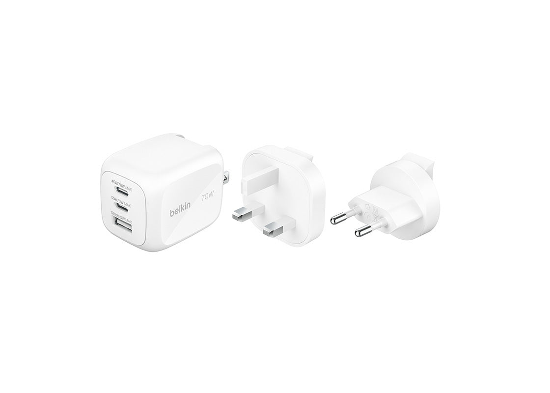Belkin 70W 3-Port GaN Reseladdare