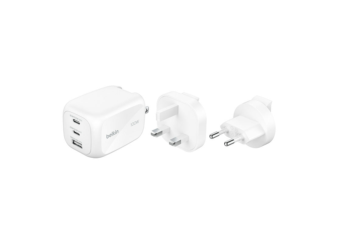 Belkin 100W 3-Port GaN Reseladdare