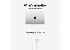 CTO MacBook Pro 14-tum M5 10‑core CPU/10‑core GPU/24GB RAM/4TB SSD/Standardglas/Silver