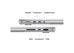 CTO MacBook Pro 14-tum M5 10‑core CPU/10‑core GPU/24GB RAM/512GB SSD/Standardglas/Silver
