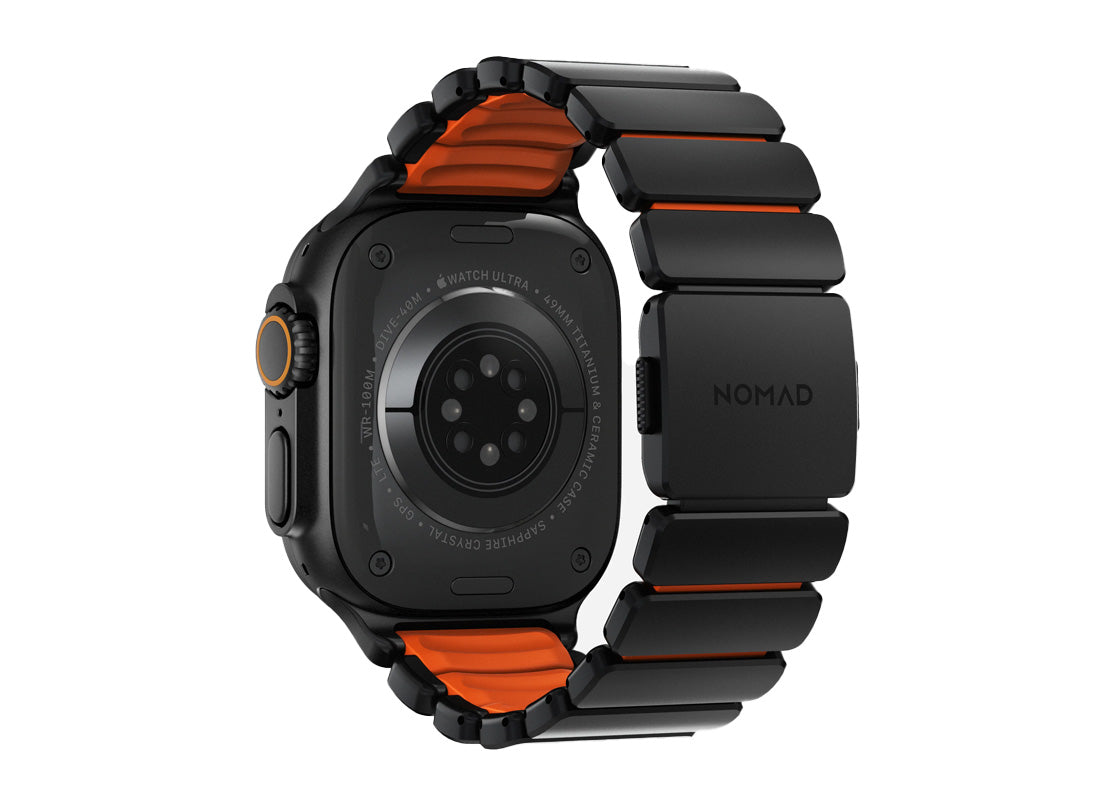 Nomad Stratos Band 49mm - Black Titanium/Ultra Orange