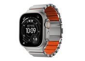 Nomad Stratos Band 49mm - Natural Titanium/Ultra Orange
