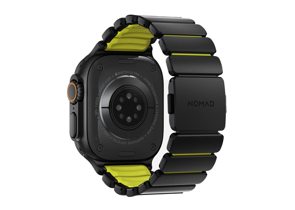 Nomad Stratos Band 49mm - Black Titanium/Volt