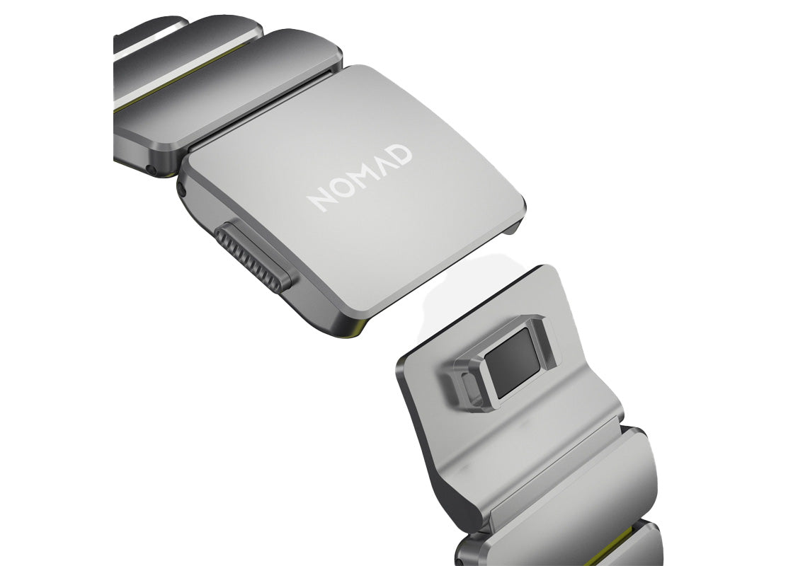 Nomad Stratos Band 49mm - Natural Titanium/Volt