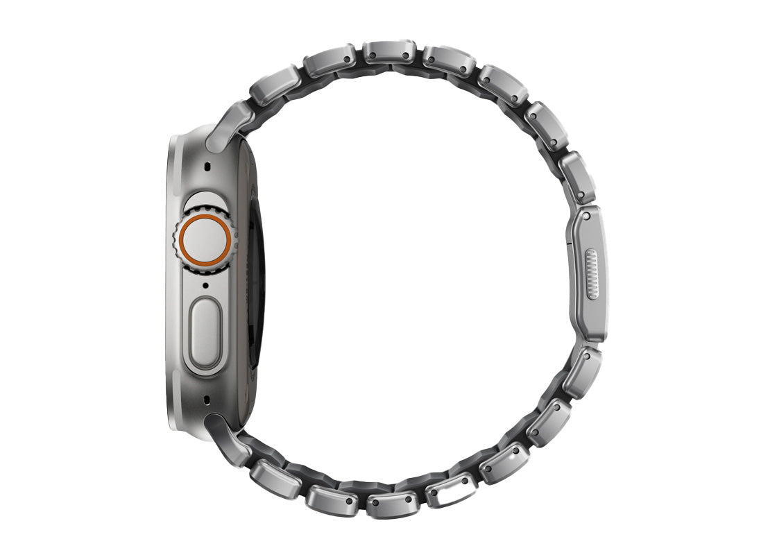 Nomad Stratos Band 49mm - Natural Titanium/Black