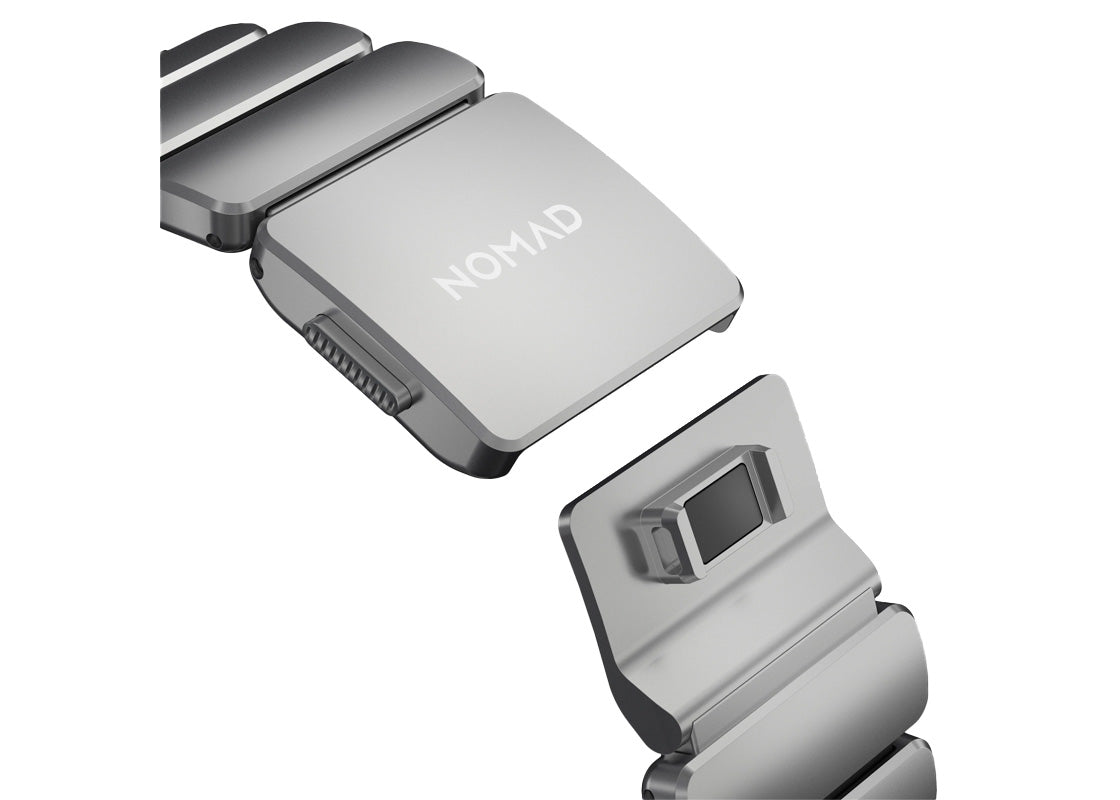 Nomad Stratos Band 49mm - Natural Titanium/Black