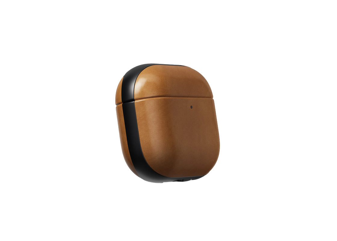 Nomad Modern Leather Case till Airpods 4 - Tan