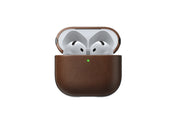 Nomad Modern Leather Case till Airpods 4 - Brun