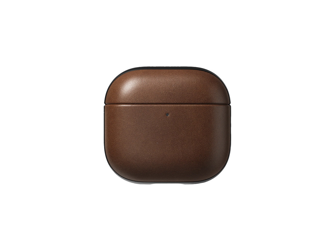 Nomad Modern Leather Case till Airpods 4 - Brun