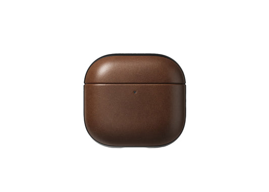 Nomad Modern Leather Case till Airpods 4 - Brun