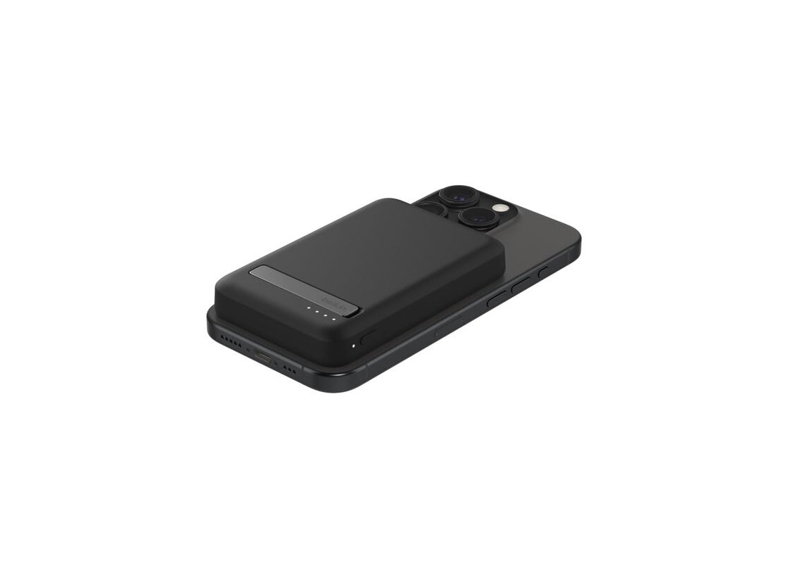 Belkin BoostCharge Pro Magnetic Powerbank with Kickstand Qi2 15W 5K - Svart