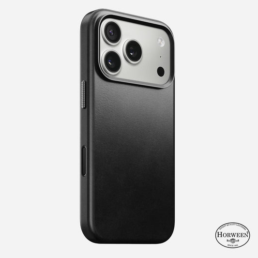 Nomad Traditional Case iPhone 17 Pro Black Horween Leather