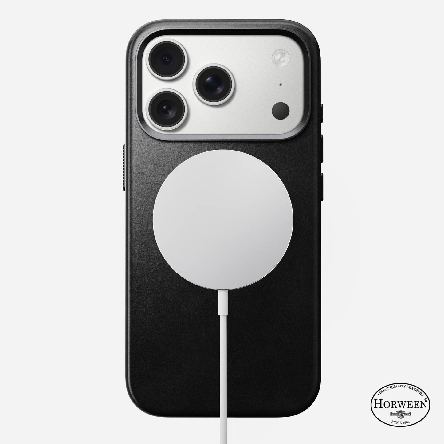 Nomad Traditional Case iPhone 17 Pro Black Horween Leather