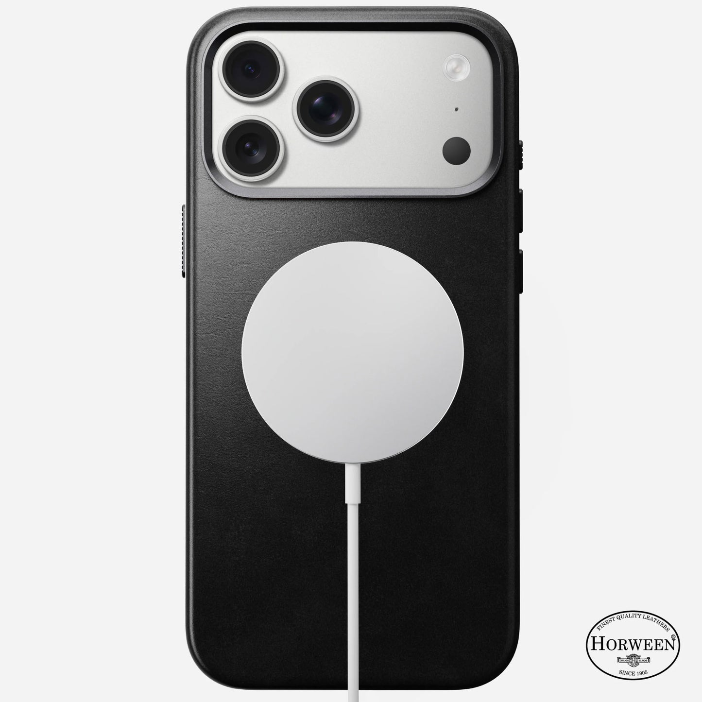 Nomad Traditional Case iPhone 17 Pro Max Black Horween Leather