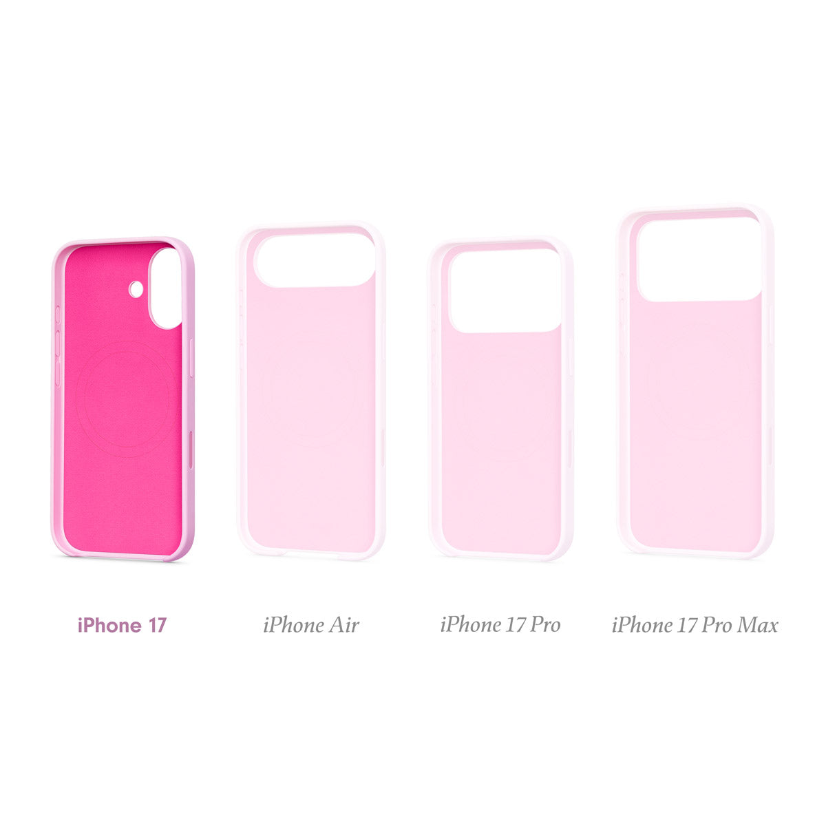 Beats-skal med MagSafe och kamerareglage till iPhone 17 – rosa granat