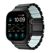 Ltd Ed Nomad Stratos Band 49mm Black Titanium/Icy Blue Glow FKM